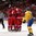 TORONTO, CANADA - JANUARY 4: Sweden's Lucas Wallmark #23 looks on as  Russian players celebrate after taking a 2-0 lead during semifinal action at the 2015 IIHF World Junior Championship. (Photo by Andre Ringuette/HHOF-IIHF Images)